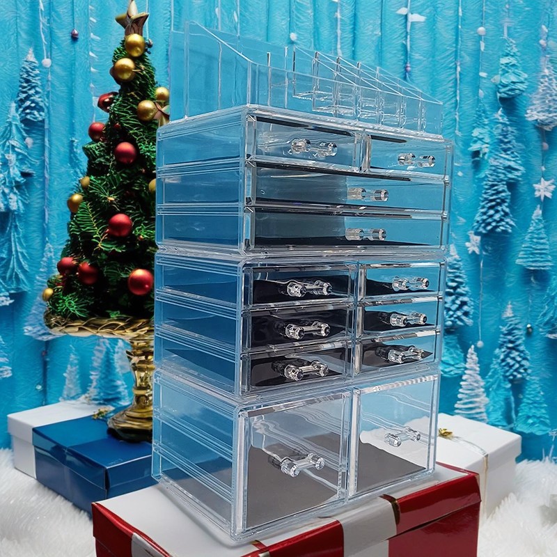 Manufacturer Produces Drawer-Type Multi-Layer Dust-Proof Storage Box for Cosmetics, Dressing Table Lipstick, Facial Mask, and Skin Care Product Storage Rack