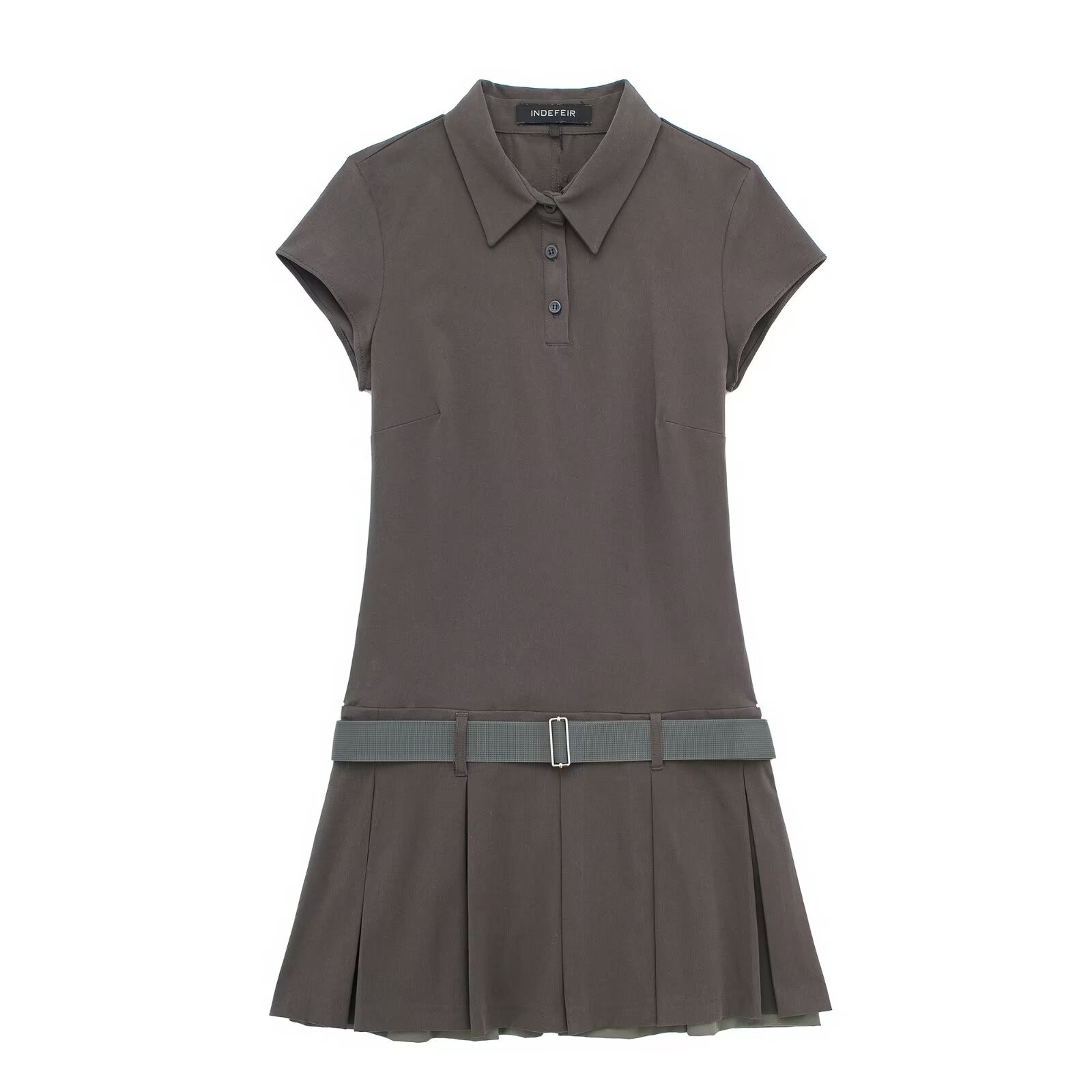 Robe à col polo ZR pour femme, nouvelle collection printemps 2024_voghion.com