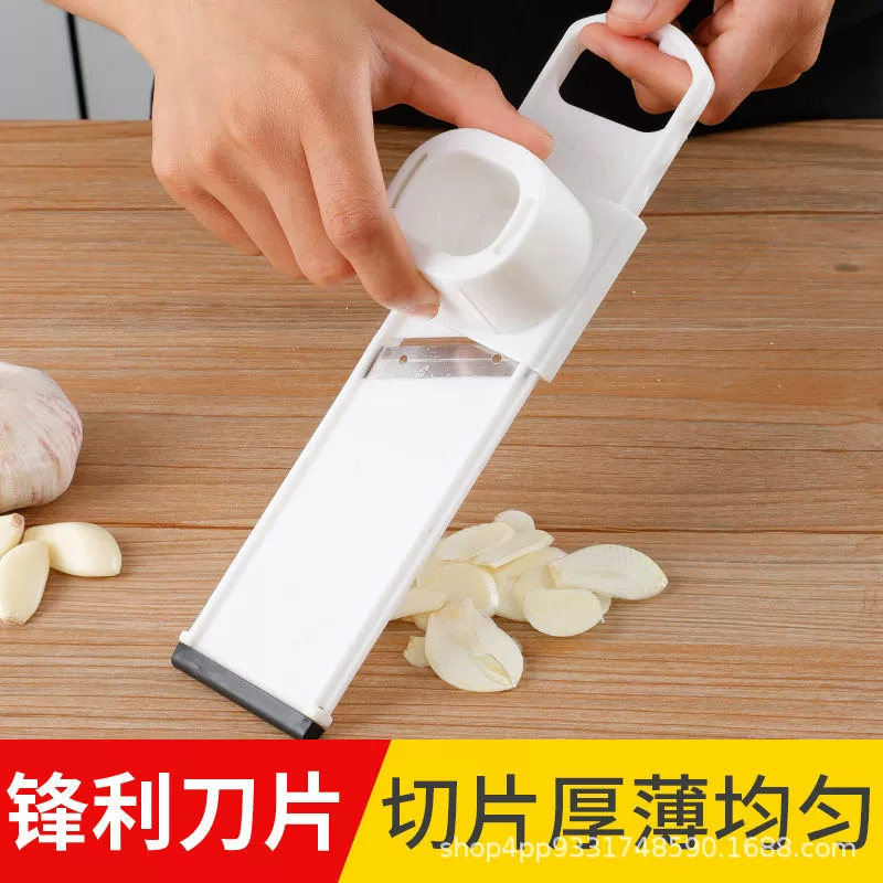 Нарезка чеснока артефакт новый чесночный ломтик многофункциональный ручной нарезки чеснока и измельчения чеснока чеснока кухонный гаджет