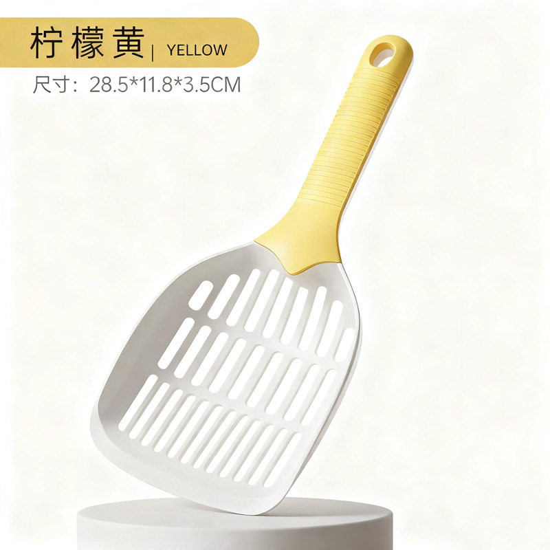 Pala de arena para gatos de calidad clásica gran tamaño de plástico simple grano grueso de papas expansivas cuajada pala especial de arena para gatos