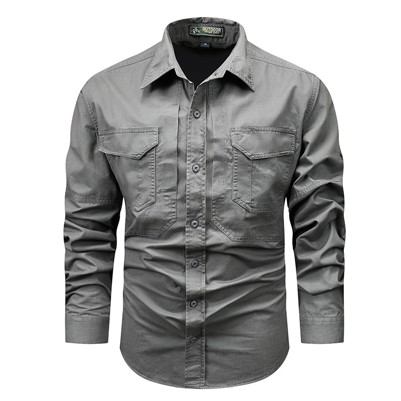 Camisas para hombres de primavera y otoño aumentaron el peso de la camisa de ropa casual de hombre chaqueta de manga larga chaqueta de otoño grande ropa de hombre
