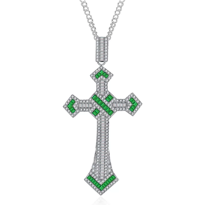 Хит продаж cross-строп Cross -п pendant ожерелье AAA вермикулитная мозаика вспышка Diamond геометрический подвес