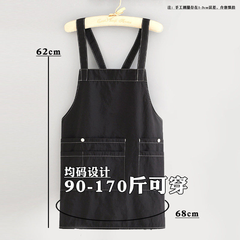 오염 방지 주방 앞치마 가정용 요리 물벼락 방지 허리 성인 음식 출근 전용