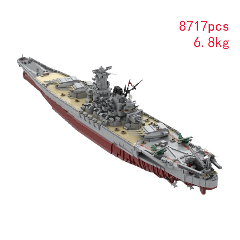 Cross-Border Hot Sale In Stock MOC-37260 Small Particle Assembly Building Blocks Toy Warship DIY Gift Model Ornament_voghion.com