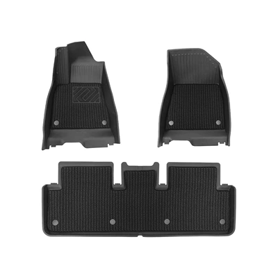 Custom-made eco-friendly and wear-resistant TPE Modelə uyğun ayaqaltı - black-suitable-for-23-26-model-3-single-layer-floor-mats-menis-carpet-surface