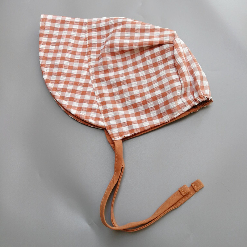 Boys' Hats, Baby Summer Baseball Caps, Fashionable Plaid Sun Hats for Boys and Girls