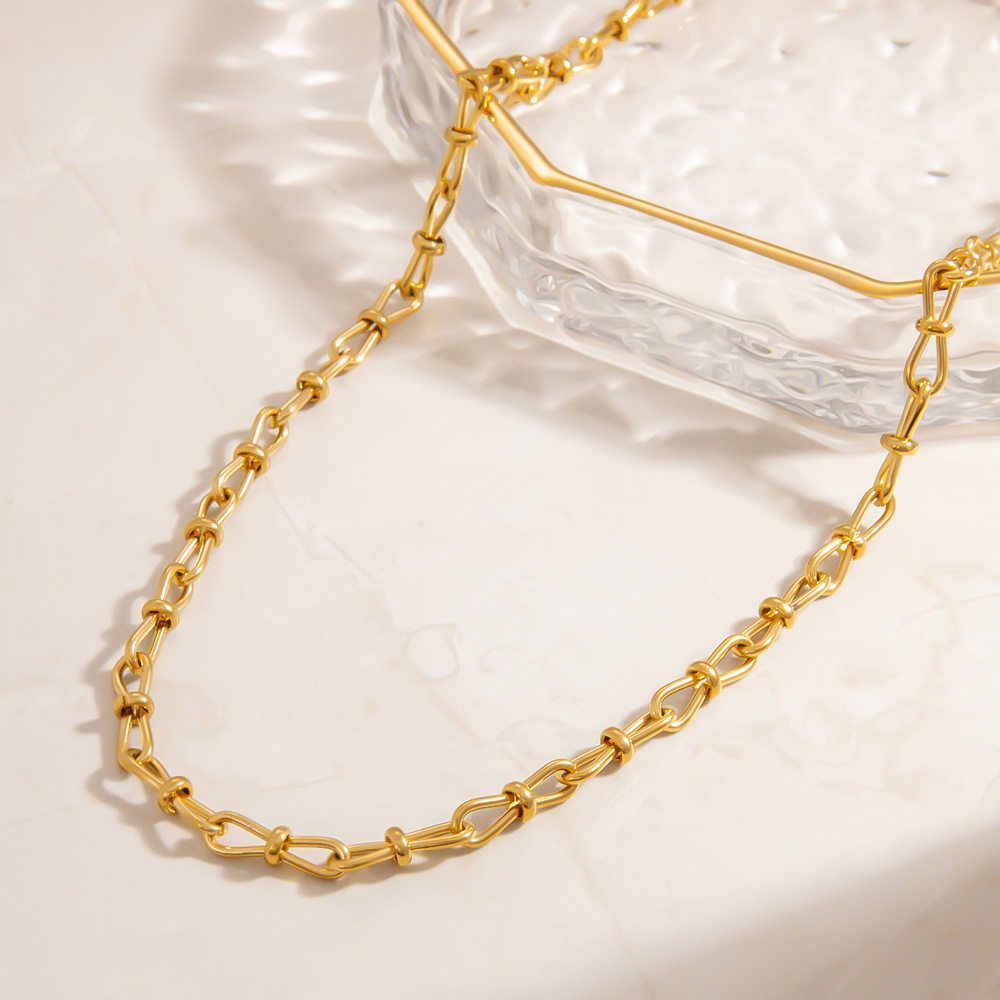 20g Weight PVD Coated Gold Plating Process Chain Jewelry Making Type 18K Real Gold Plated Plating Material cable chain Chain Type 1 Piece Quantity 304 Stainless Steel Material Geometric Pattern Simple Style Style Plating Craft 1 Piece 304 Stainless Steel Cable Chain Chain Necklace Chain 3
