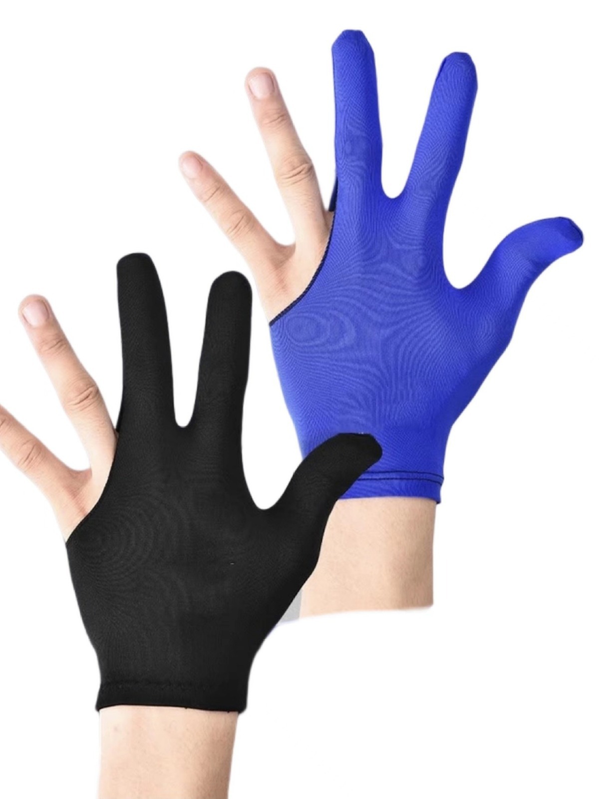 Guantes de billar sala de billar profesional transpirable de alta gama para hombres y mujeres de mano izquierda y derecha guantes de tres dedos guantes yo-yo