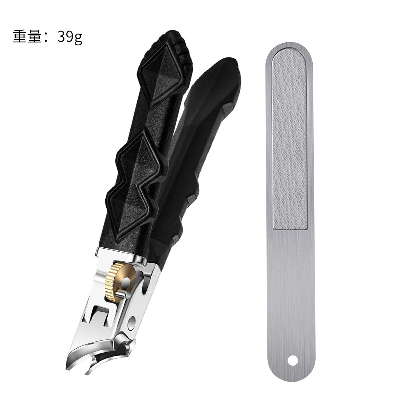 跨境新款大号指甲刀弯头剪厚硬脚趾甲大开口尖嘴修脚钳组合工具套|undefined