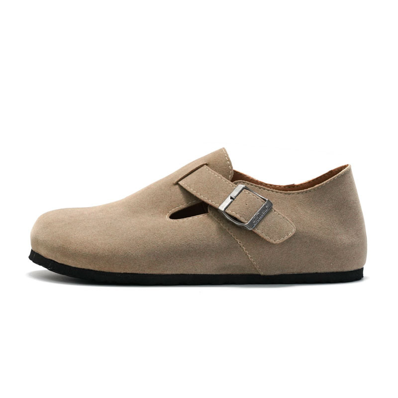 Ruizu – Chaussures décontractées unisexes à bout fermé en liège et daim pour homme et femme, nouvelle collection printemps-été_voghion.com