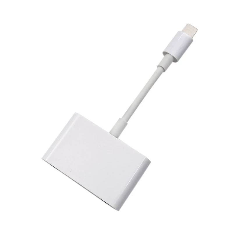 Apple, совместимый мобильный телефон, кабель-адаптер, iPhone, три в одном