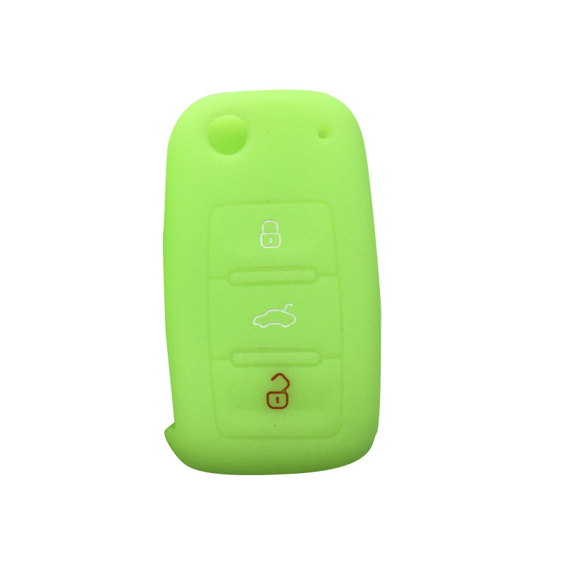 Adecuado para Volkswagen Bora Langyi Tuan Tiguan Passat Mingrui caja de llave de control remoto de silicona caso clave