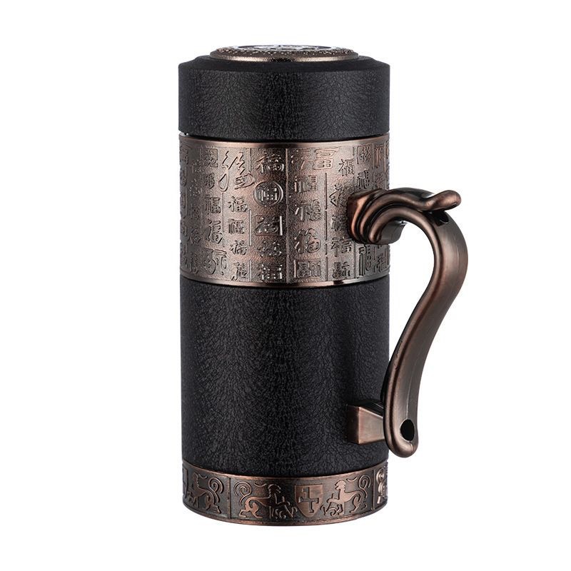 Yixing taza de aislamiento de arena púrpura, taza de té de burbujas para mujeres y hombres, regalo de cumpleaños para padres y maestros.