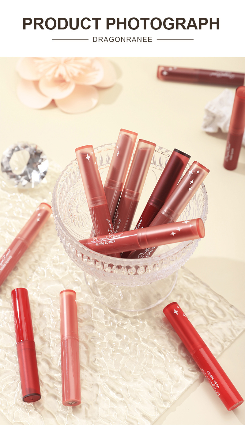 16g Weight Lipstick Type Of Cosmetics Plastic Material Lipstick Solid Color Plastic Lipstick