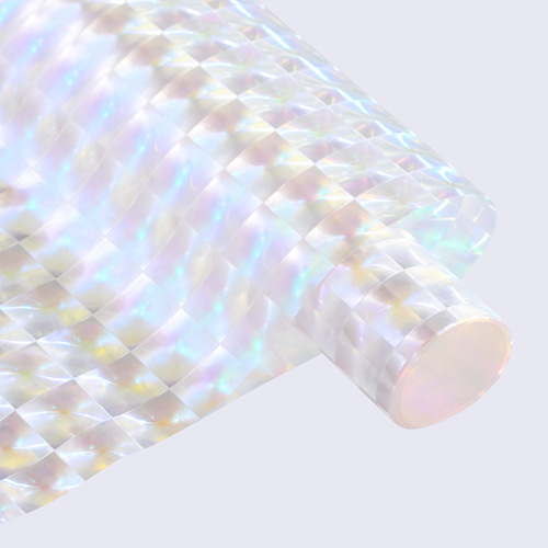 Cubo de hielo flor papel de envolver 3D tridimensional celofán impermeable color mágico máscara de ojo de gato tienda de flores material floral papel de envolver