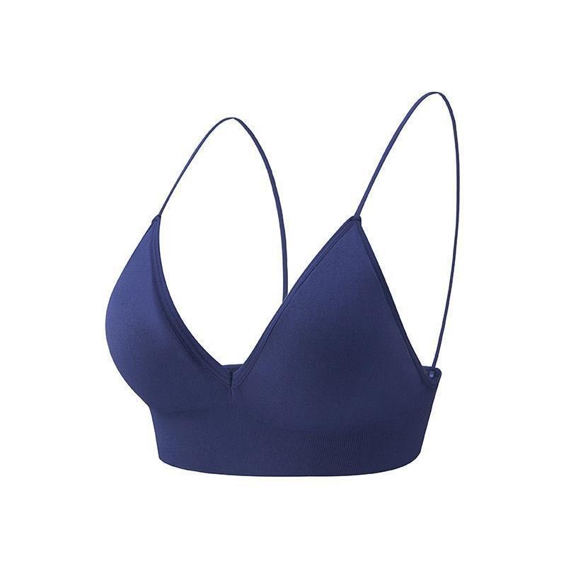 European and American Deep V Character Triangle Cup Girl's Chest Wrapping Large Size Bra Outer Wear Camisole Women's Underwear Without Steel Ring European and American Deep V Character Triangle Cup Girl's Chest Wrapping Large Size Bra Outer Wear Camisole Women's Underwear Without Steel Ring
