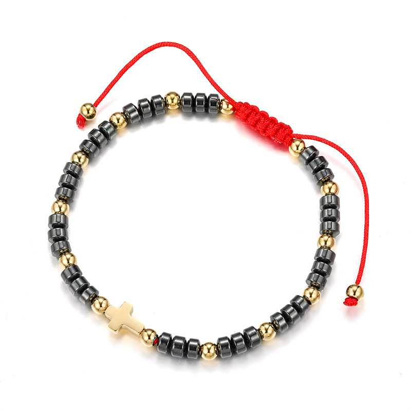 La nueva moda de Xuping, estilo europeo y americano transfronterizo, pulsera de cuerda trenzada ajustable con cuentas, pulsera de pareja para hombres y mujeres