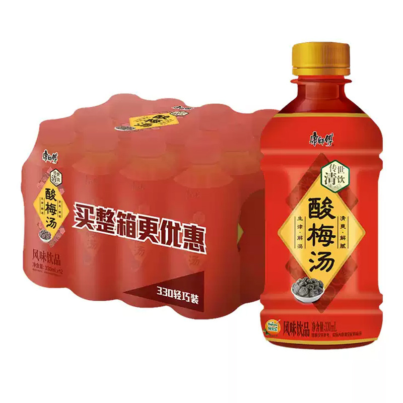 Master kong sour plum soup 330ml*6 bottles