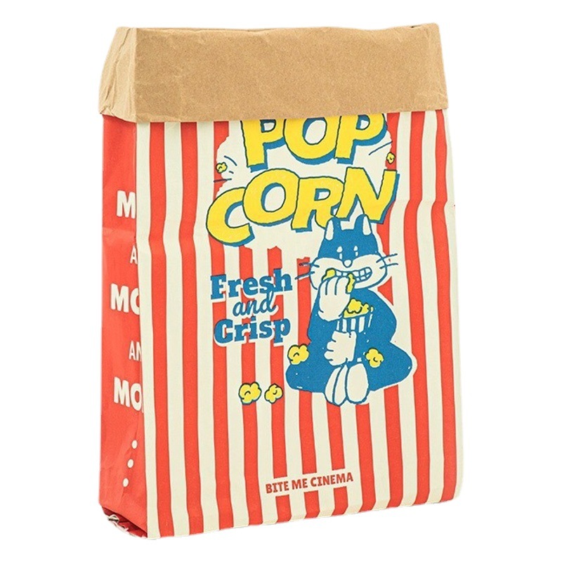 Ins South Korea Pet Cats and Dogs Kraft Paper Popcorn Paper Bag Puzzle Decompression Cats and Dogs Hide and Seek Craft Bag