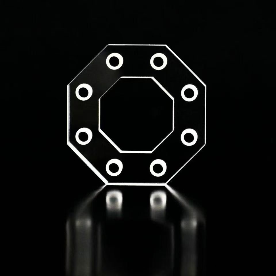 Glasglas R mit rundem Quadrat- und Wärmebeständigkeits- und Ultra-klarem Glas mit geschmolzenem Silizium / Quarz