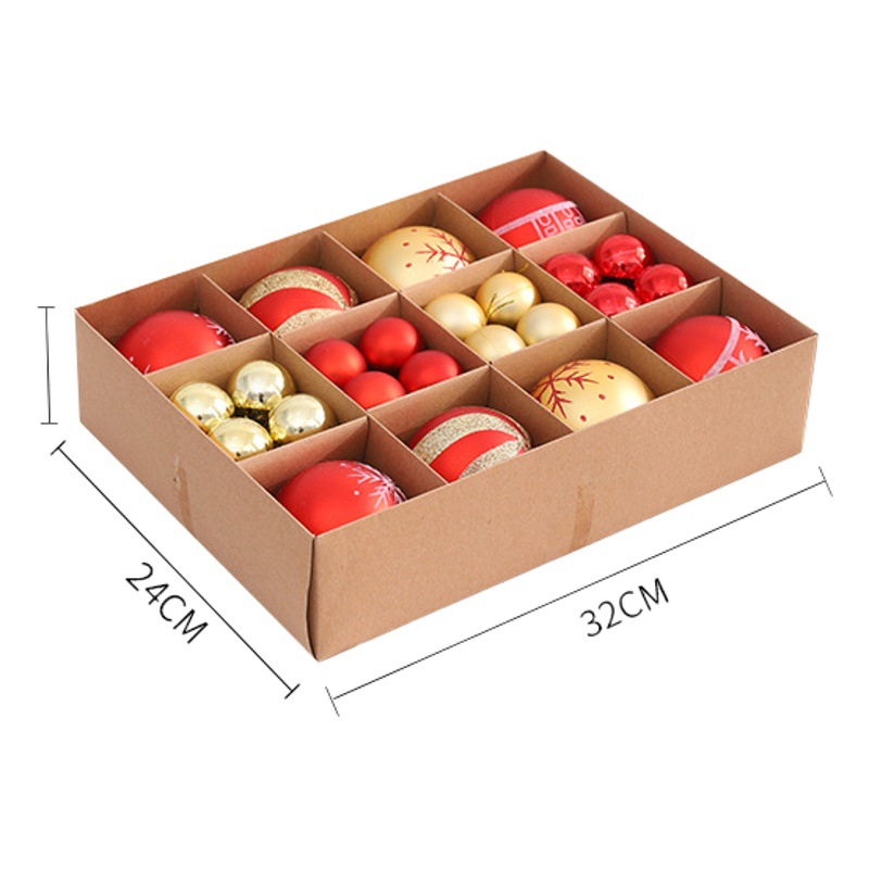 Transfronterizo exclusivo Amazon Venta caliente Nuevo pintado de galvanoplastia bolsa de regalo adornos de árbol de Navidad BOLA DE Navidad traje