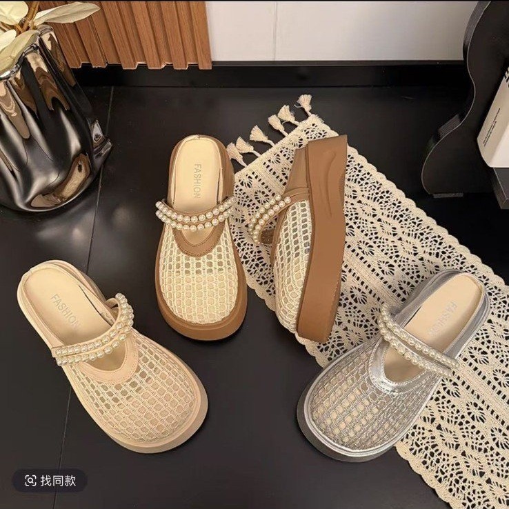 Xiaoxiaoxiang Wind Tunnel Zapatos multifuncional zapatillas de verano 2026 nuevo tipo de suela gruesa elevación de la cabeza de paquete medio deslizamiento de aire