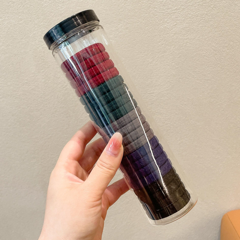 2025 nuevo estilo simple y versátil banda para el cabello sin costuras diadema duradera y de alta elasticidad que no daña el cabello coleta gruesa cuerda para el cabello sombreros