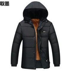 紳士服とベルベットの厚い綿服秋冬の中年男性綿服おじいさんのコート冬の中高年のお父さんの綿入れ