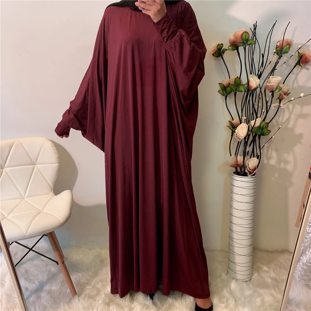 Women's Clothing Effortless Batwing Sleeve Dress, Solid Color Casual Shift Dress For Women_ecoleips.com