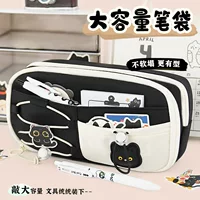 Apple, cute capacious pencil case for students, high quality multilayer stationery, drawstring, new collection