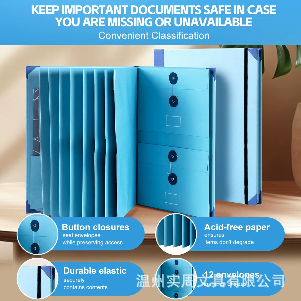 Кросс-бордер InCase I Go Missing Binder Manila Pocket Folder Organ Storage File Bag
