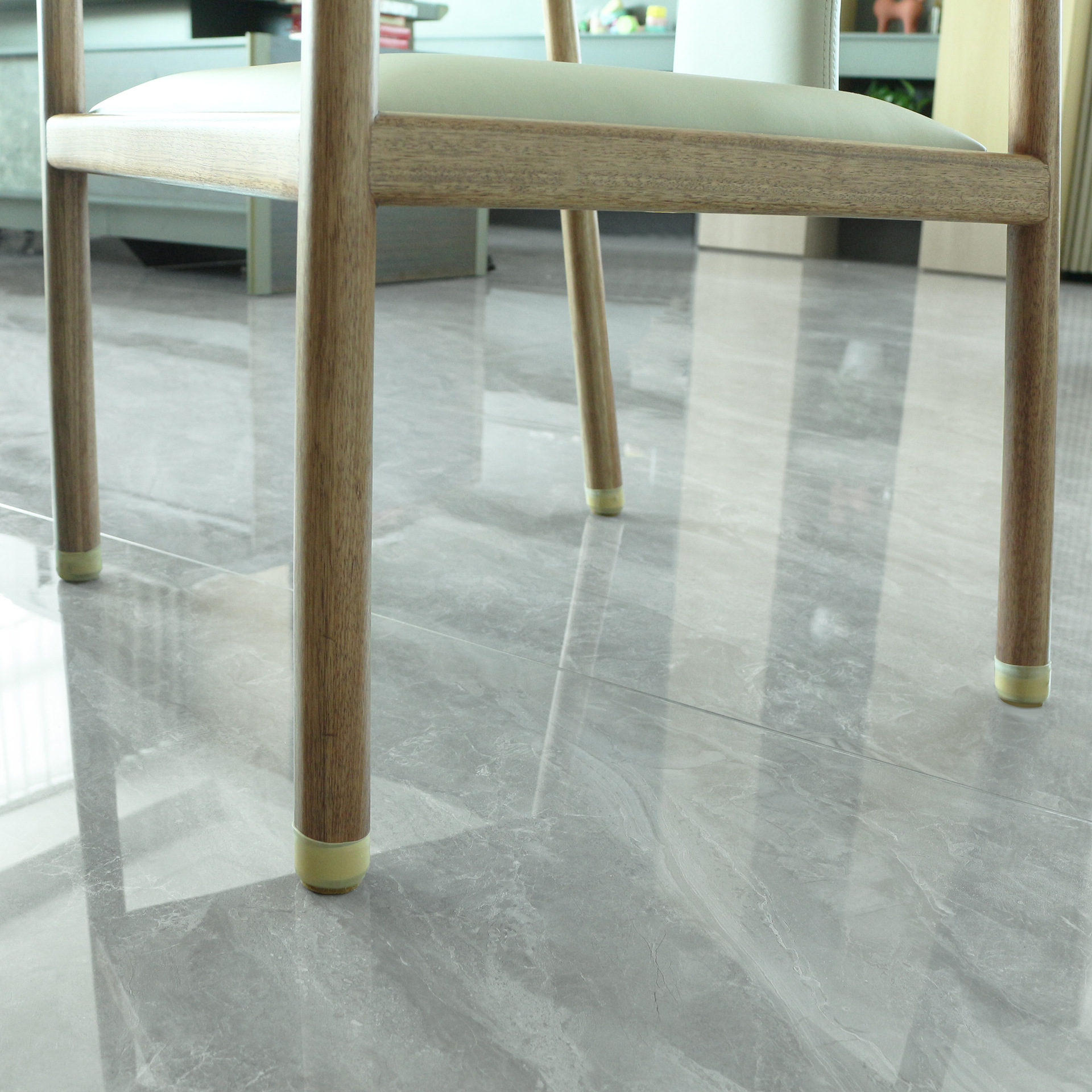 Silencioso fieltro mesa silla cubierta de pie