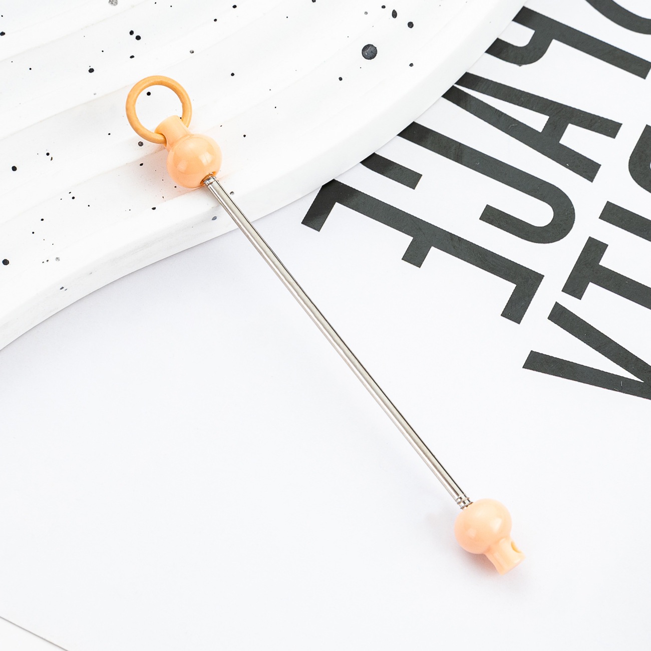 Nuevo DIY de cuentas hechas a mano bastón de cuentas creativo llavero de cuentas accesorios colgante cremallera decoración de cuentas