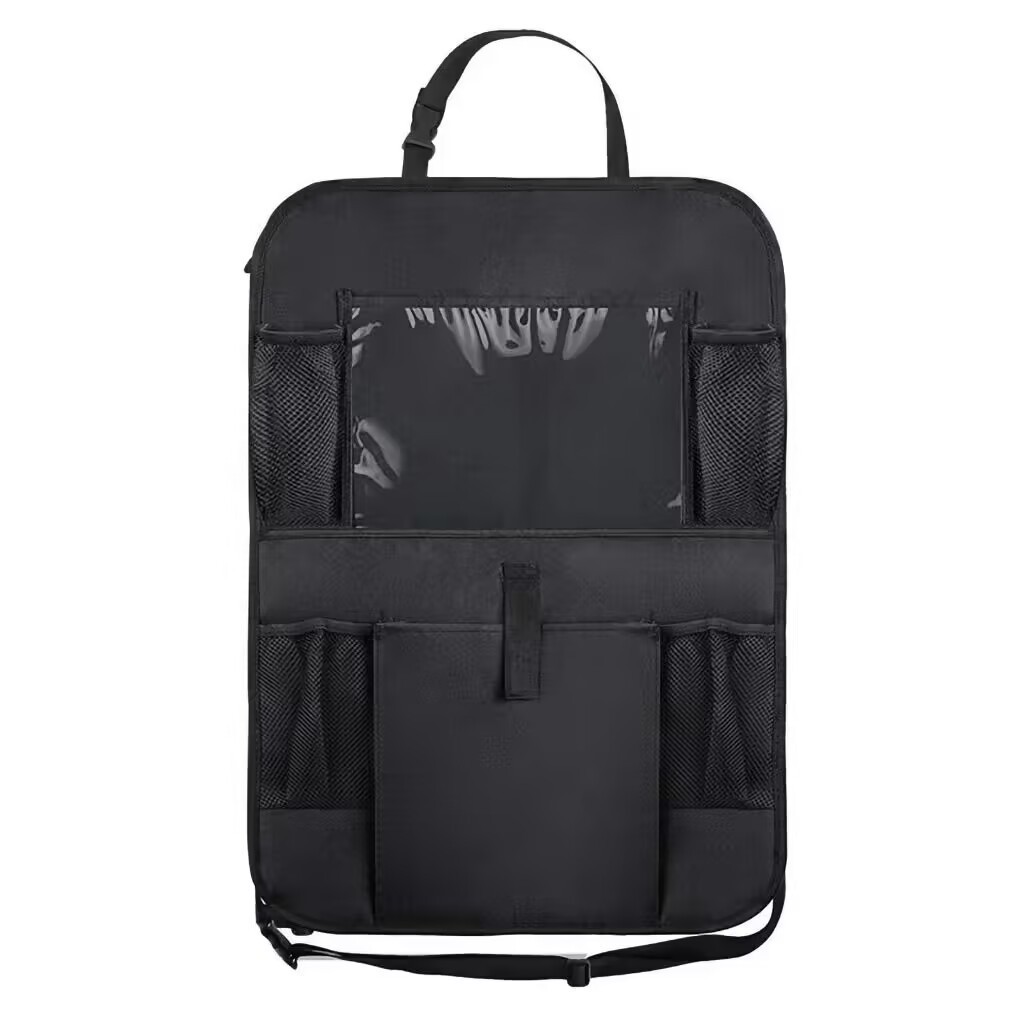 Bolsa de almacenamiento de asiento de automóvil transfronteriza Bolsa de almacenamiento en el respaldo del asiento Bolsa de almacenamiento Bolsa de almacenamiento para automóvil iPad Asiento trasero Tela Oxford Anti-patada