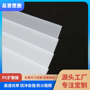 Milky White Pc Diffusion Board Pc Uniform Light Board Diffuse Light Board Round Glossy Single Sand Double Sand Pc Light Diffusion Board Endurance Board
