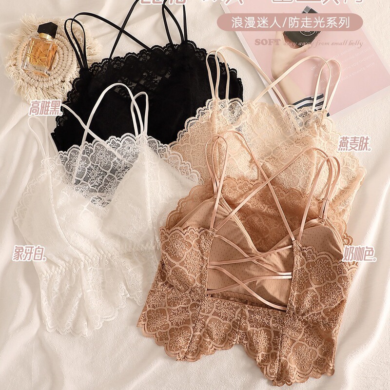 New anti-exposure lace latex one-piece strap beauty back underwear women's short sexy one-word wrapped chest 2245 New anti-exposure lace latex one-piece strap beauty back underwear women's short sexy one-word wrapped chest 2245