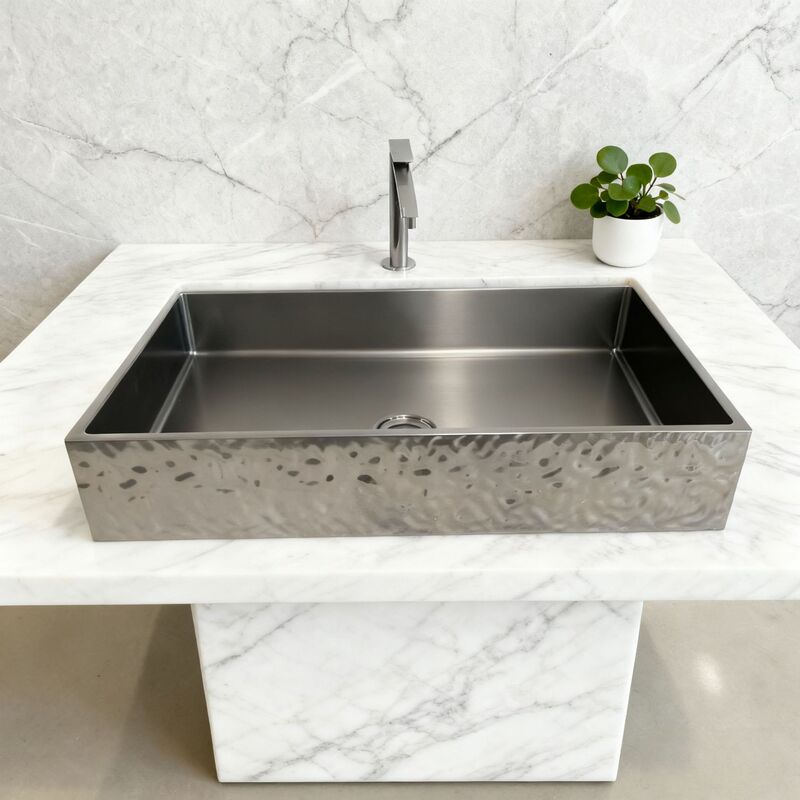 304 Stainless Steel Square Water Ripple Countertop Basin Hotel Bathroom Sink Washbasin Designer Custom Model 304 Stainless Steel Square Water Ripple Countertop Basin Hotel Bathroom Sink Washbasin Designer Custom Model
