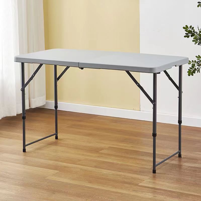 Resina al aire libre HDPE plástico soplado escritorio plegable mesa larga mesa portátil portátil que se puede levantar