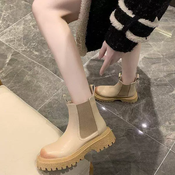 Thick velvet beige white large cotton