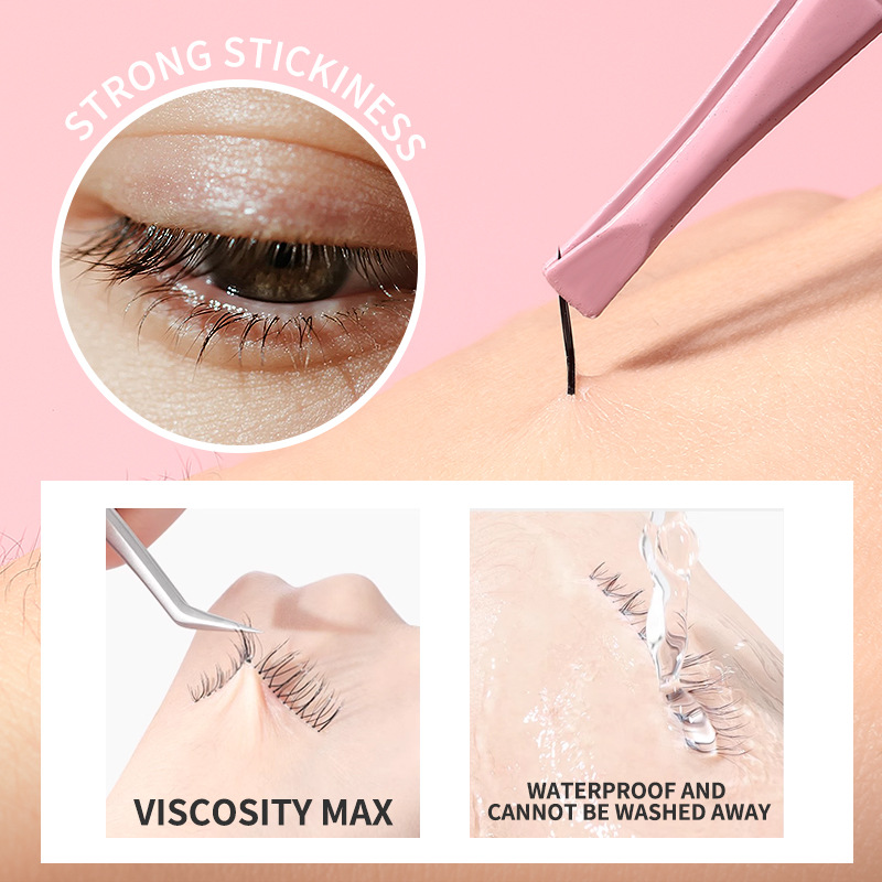 LMLTOP pegamento para pestañas postizas, peinado natural, pestañas hermosas, pestañas postizas adhesivas, herramienta auxiliar SY353