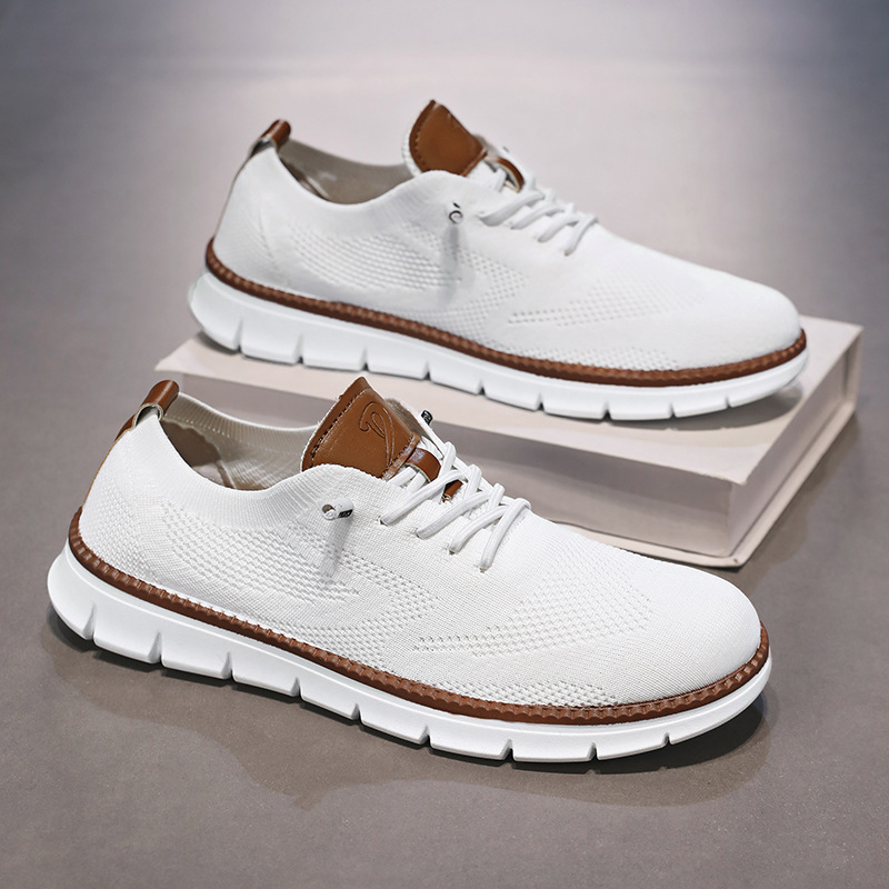 Zapatos de malla para hombres 2025 primavera nuevos zapatos de hombre moda zapatos deportivos de moda para hombres zapatos de trabajo casuales zapatos de moda para hombres
