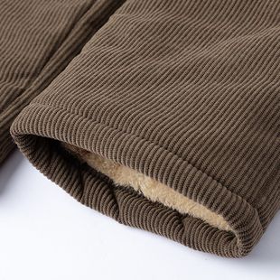 Corduroy Mother's Winter Cotton Pants Outer Wear fleece-lined Thick Pants Children's Autumn and Winter Middle-aged and Elderly Grandma Loose plus size