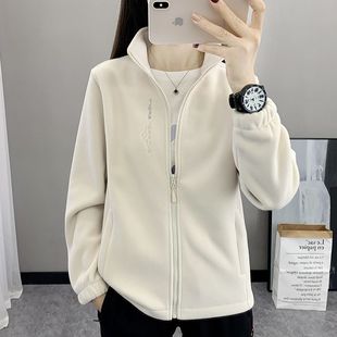 Women's fleece clothing for autumn and winter outdoor women's top warm windproof assault clothing liner women's mountaineering and hiking leisure