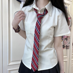 TR面料jk衬衫基础款女长袖短袖衬衣甜美内搭校供女日系学院风上衣