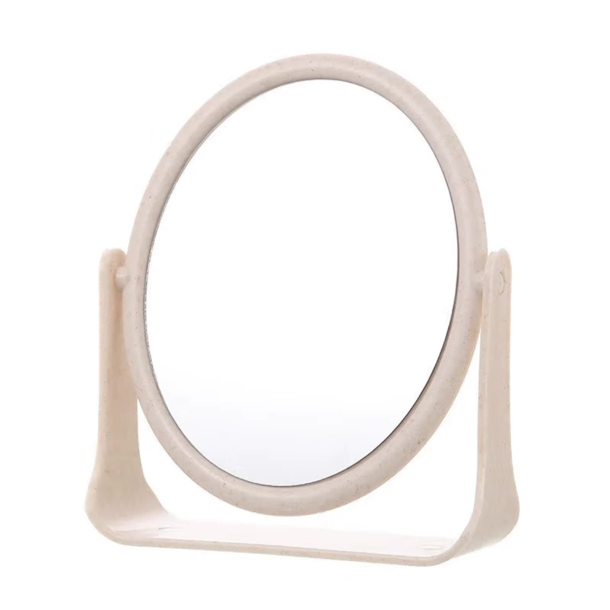 Rotating Table Mirror, Double-Sided Kids Desktop Mirror, 360° Adjustable, Compact 20×17.5×6 cm