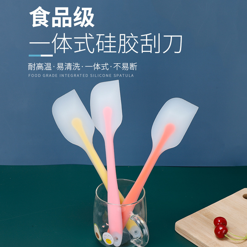 Thickened all-inclusive translucent silicone scraper DIY cake tool silicone scraper kitchen baking tool