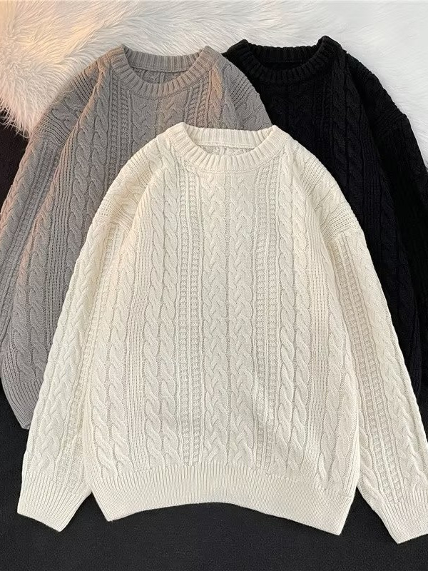 Tendencia 2024 suéter vintage japonés hombres y mujeres otoño insbf retro suéter de botón ceroso suave