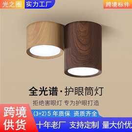 led明装筒灯免开孔天花灯玄关过道灯全光谱客厅套装无主灯照明E