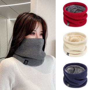 Winter Cycling Neck Warmer, Knitted Neck Gaiter with Fleece Lining, Unisex Neck Wrap, Same Style, Warm and Fleece-Lined Neck Warmer