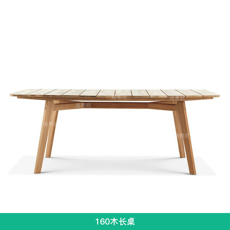 Mesas y sillas de teca para exteriores, muebles de ratán de madera maciza para terraza de jardín, conjunto de mesa y sillas para patio de villa o balcón.